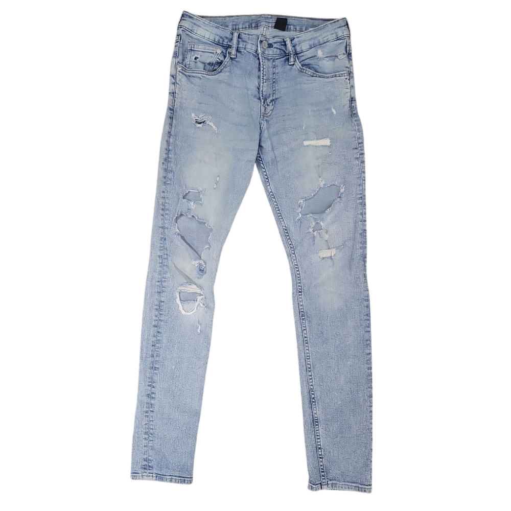 &Denim By H&M Distressed Super Skinny Jeans Size 32 X 32